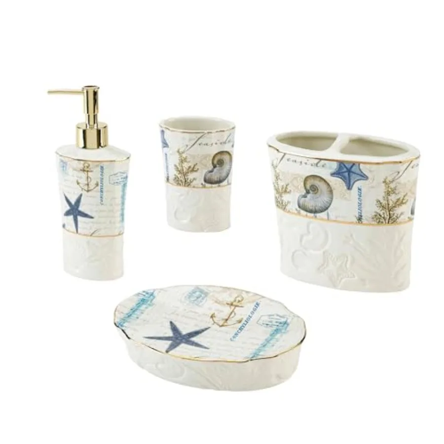 

- cessory Set Resin Tumbler Toobh Holder So Dish and Lotion Pump Ba Decor Antigua Collection