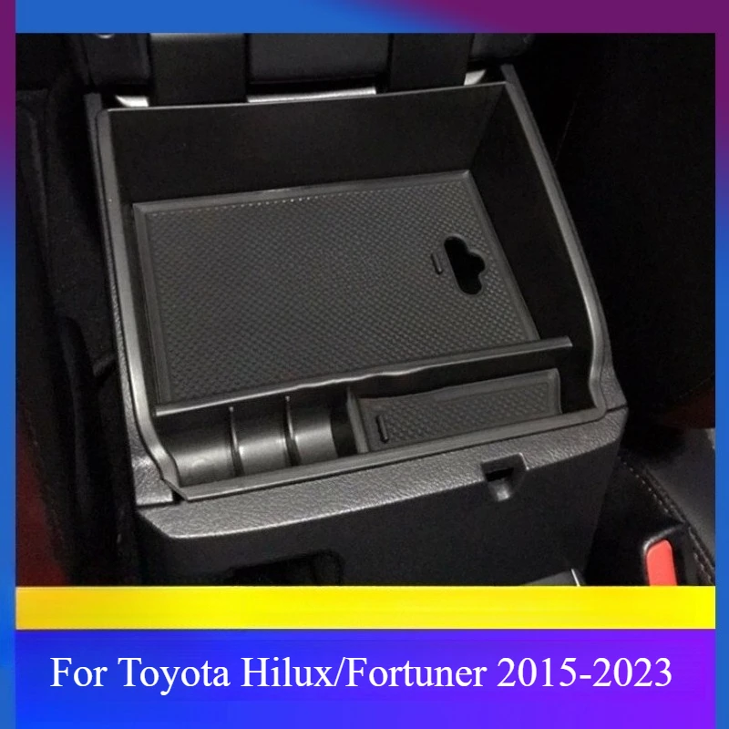 For Toyota Hilux/Fortuner 2015-2023 Armrest Storage Box Storage Box Automobiles Interior Accessories Interior Stowing Tidying