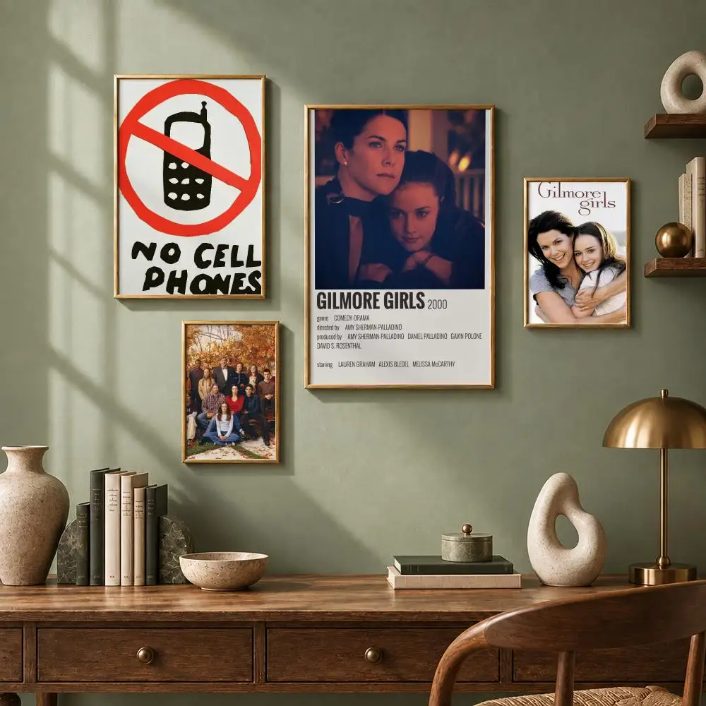 Cozy TV Series G-Gilmore GirlsS Poster HD Self-Adhesive No Residue After Removal Ideal for All Kinds of Wall Decor
