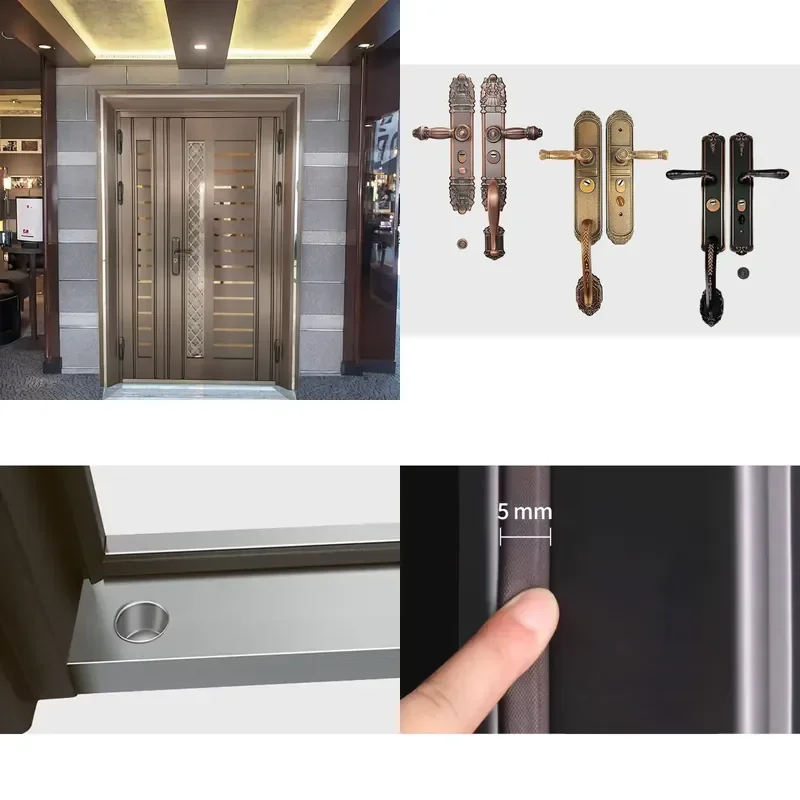 Factory Direct Supply Custom Size Stainless Steel Security Doors Wholesale for Hotels and Offices