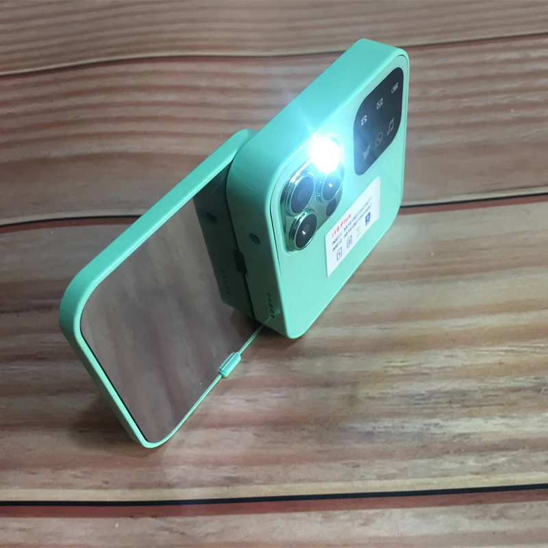 هاتف محمول I19 plus ثنائي الشريحة 2G GSM مع 90 °   مصباح يدوي لراديو FM منزلق جانبي دوار MP3 MP4 2.4 بوصة هاتف محمول صغير قابل للدوران
