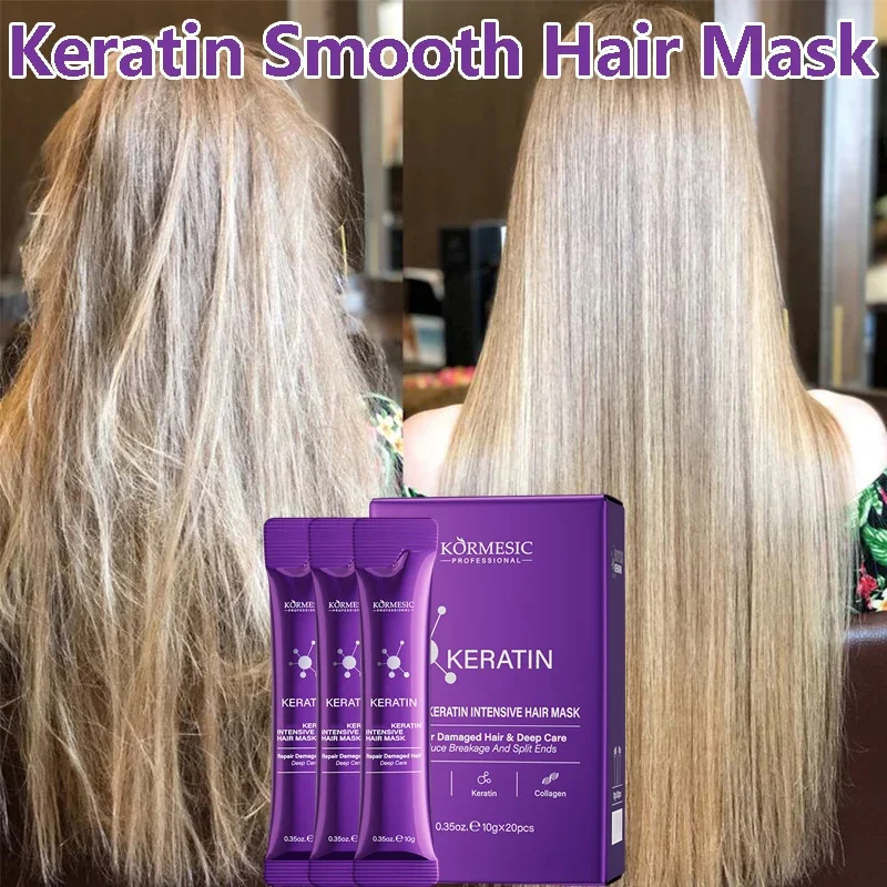 

Magical Keratin Hair Mask 5 Seconds Repair Damaged Frizzy Hair Soft Smooth Shiny Nutrition Deep Moisturize Nourishing Hair Care