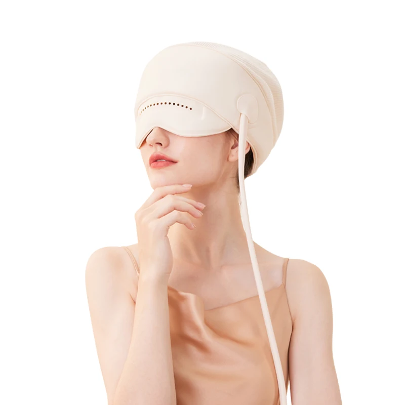 

2025 head and eye intagrated massager head massage tool product electric heat air pressure vibrating helmet head scalp massager