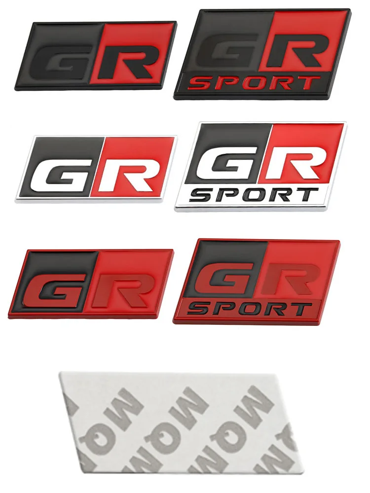 Car Sticker GR Sport Logo Emblem Badge Decals for Toyota HV YARiS RZ RC RS C-HR Corolla Prius Harrier Camry Tacoma Venza rav4 GR