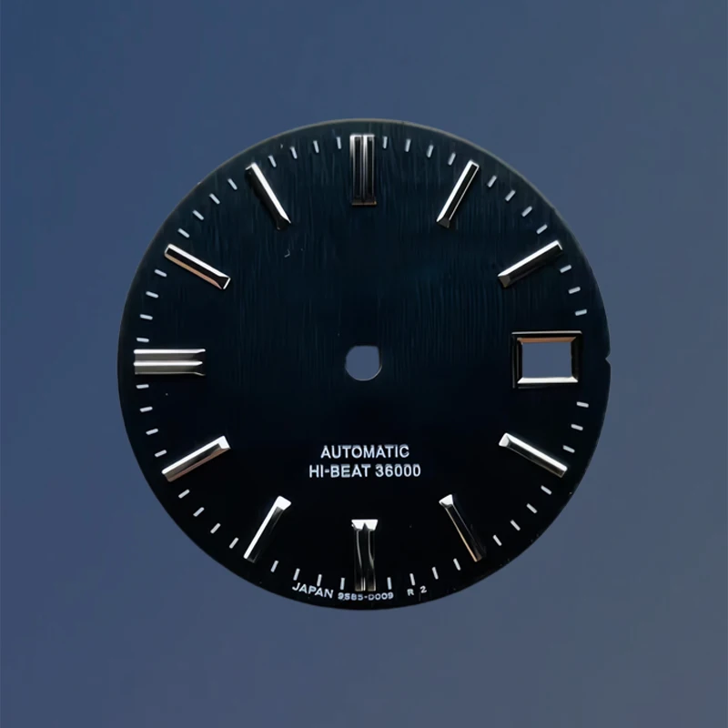 Aksesori Jam Tangan Mekanis Dial NH35 Baru 28.5MM Dial GS Tanggal Tunggal Tanpa Luminous untuk Mesin Jepang NH35/NH36