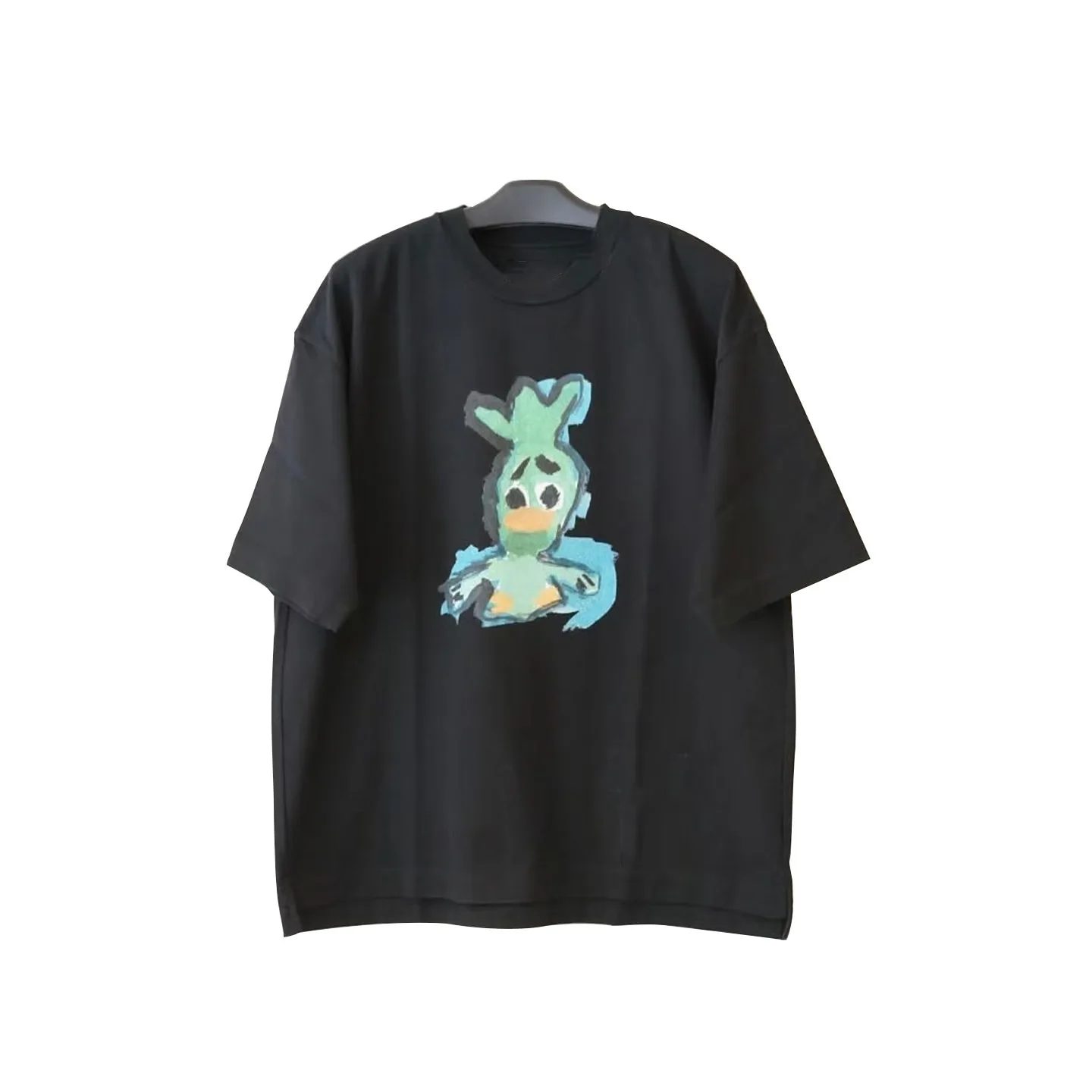 26SS MMY Cartoon Style Duckling Foam Printed Men's and Women's Loose Trendy Fun Short Sleeved T-shirt