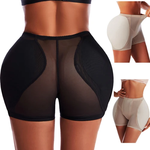 Ropa moldeadora de glúteos para mujer, pantalones cortos falsos, potenciador de cadera, moldeador de cuerpo con almohadillas para caderas, relleno, bragas de Control potenciadoras de glúteos sexys