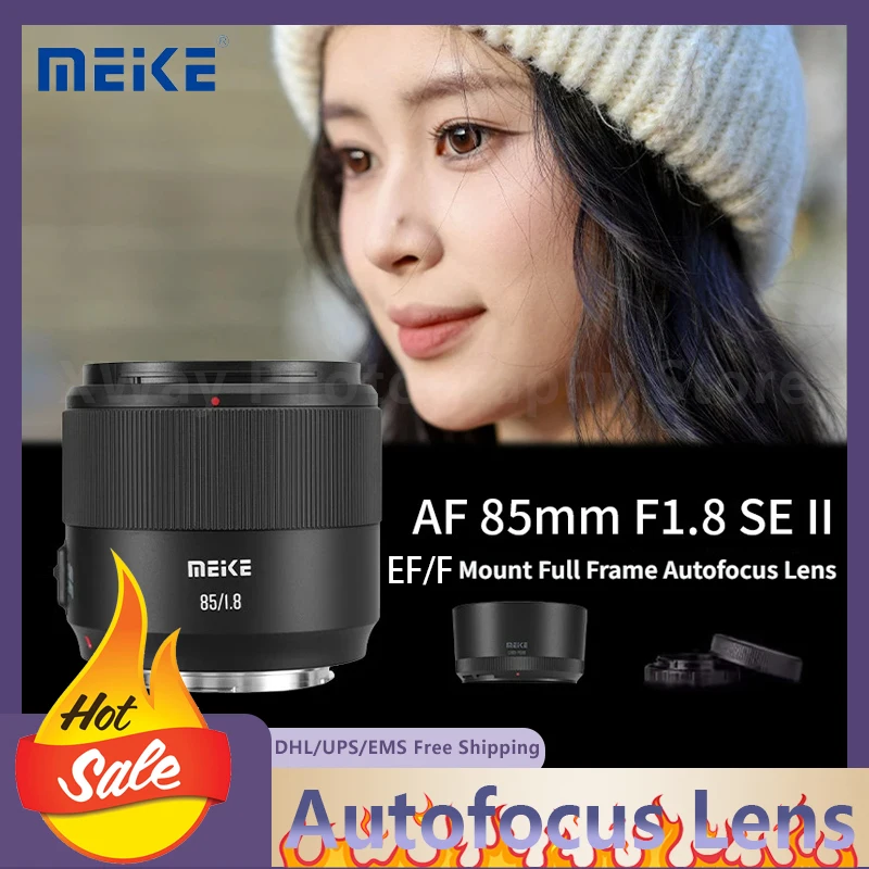 

NEW MEIKE 85mm F1.8 SE II AF Large aperture portrait lens High speed eye focusing for Canon EF and NIKON-F mount
