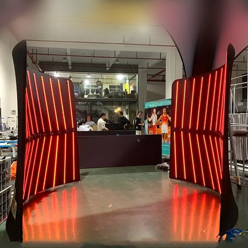 360Degree Light Emitting Diode Light Fashion Booth Shell Photo Booth Background with Case 360 Photo Booth Shell Background