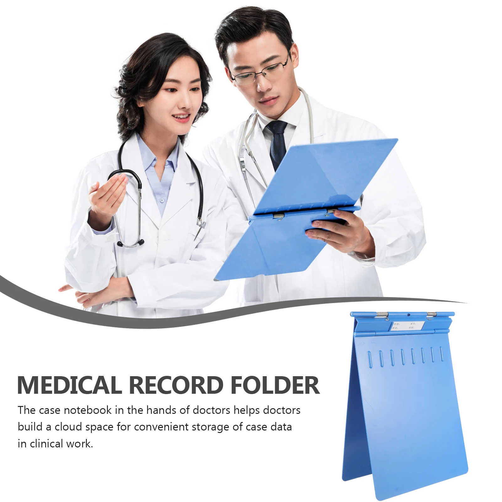 

Foldable Medical Record FolderNursing Documents Clipboard File Storage Writing Board Heavy Duty Paper Clip for Nurses Office