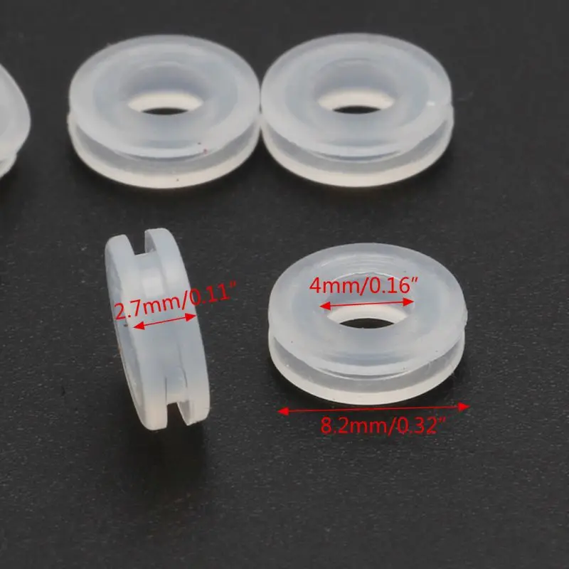 

10Pcs/set Earring Back Disc Pads to Stabilize Earring Clear Plastic Earring
