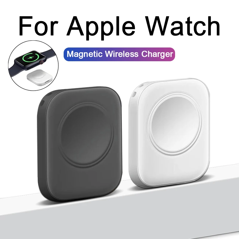 

Magnetic Wireless Charger Dock For Apple Watch 9 8 7 6 3 2 1 Ultra SE Portable Charger For IOS/Type-C Port Fast Charging Adapter