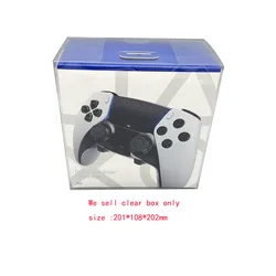 Transparent clear PET cover  For  PS5 DualSense Edge  elite game controller colorful box  storage display Collection  case