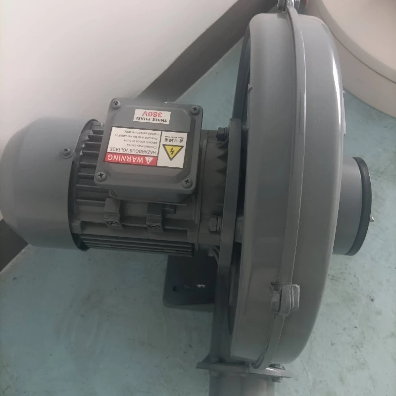 Medium pressure fan woodworking suction dust gas fume centrifugal blower 220v380 die-casting aluminum thick shell