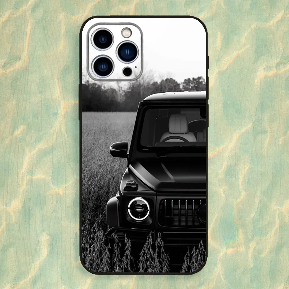 Cool M-Mercedes-G63 Car Phone Case For iPhone 16,15,14,13,12,11 Plus,Pro Max,XS,X,XR,SE,Mini,8,7,Soft Silicone Black Cover - view 6