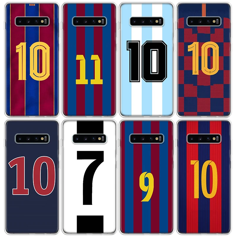 Capa macia de telefone de silicone para Samsung Galaxy, número 7, 10, 30, S24, S23, S22 Ultra, S21, S20 FE, S10 Plus, S10E, S9, S8 + Capa