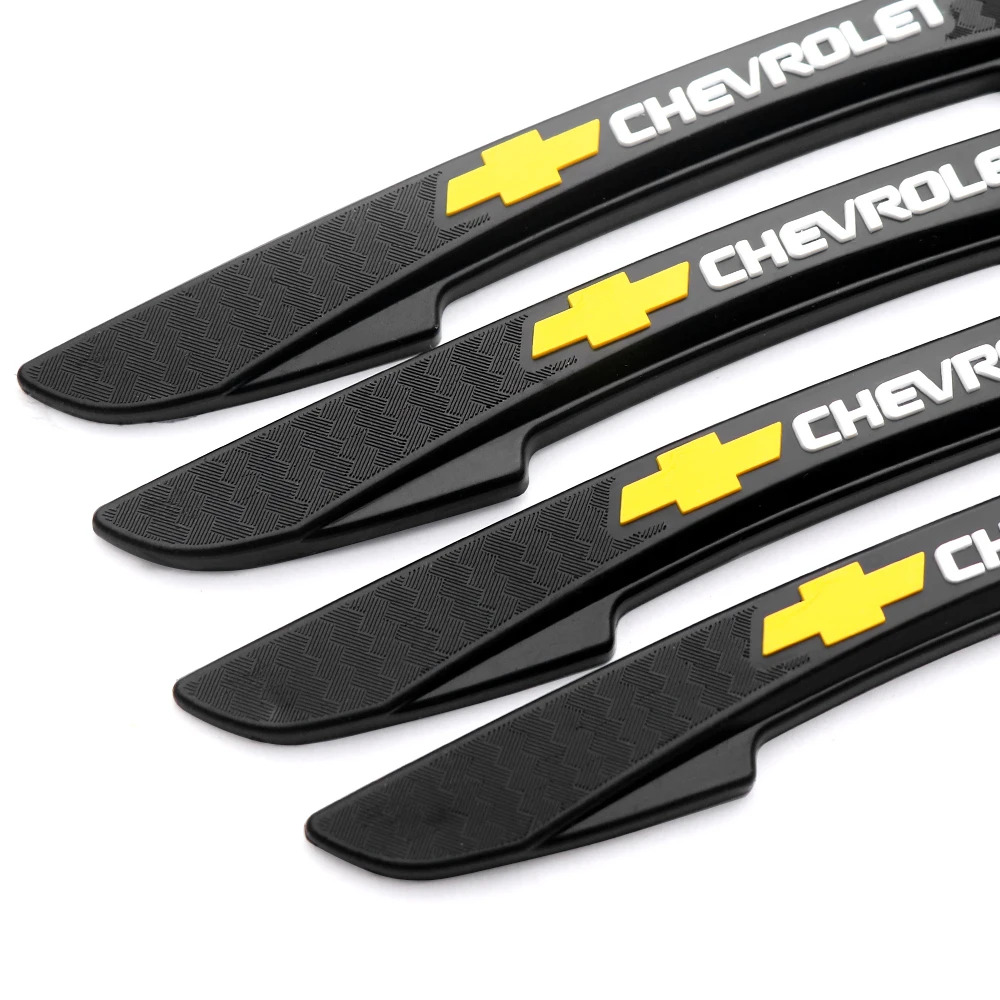 4Pcs Car Door Edge Bumper Strip Rearview Mirror Anti-collision Stickers for Chevrolet Cruze Captiva Sonic Spark Onix Aveo Corsa