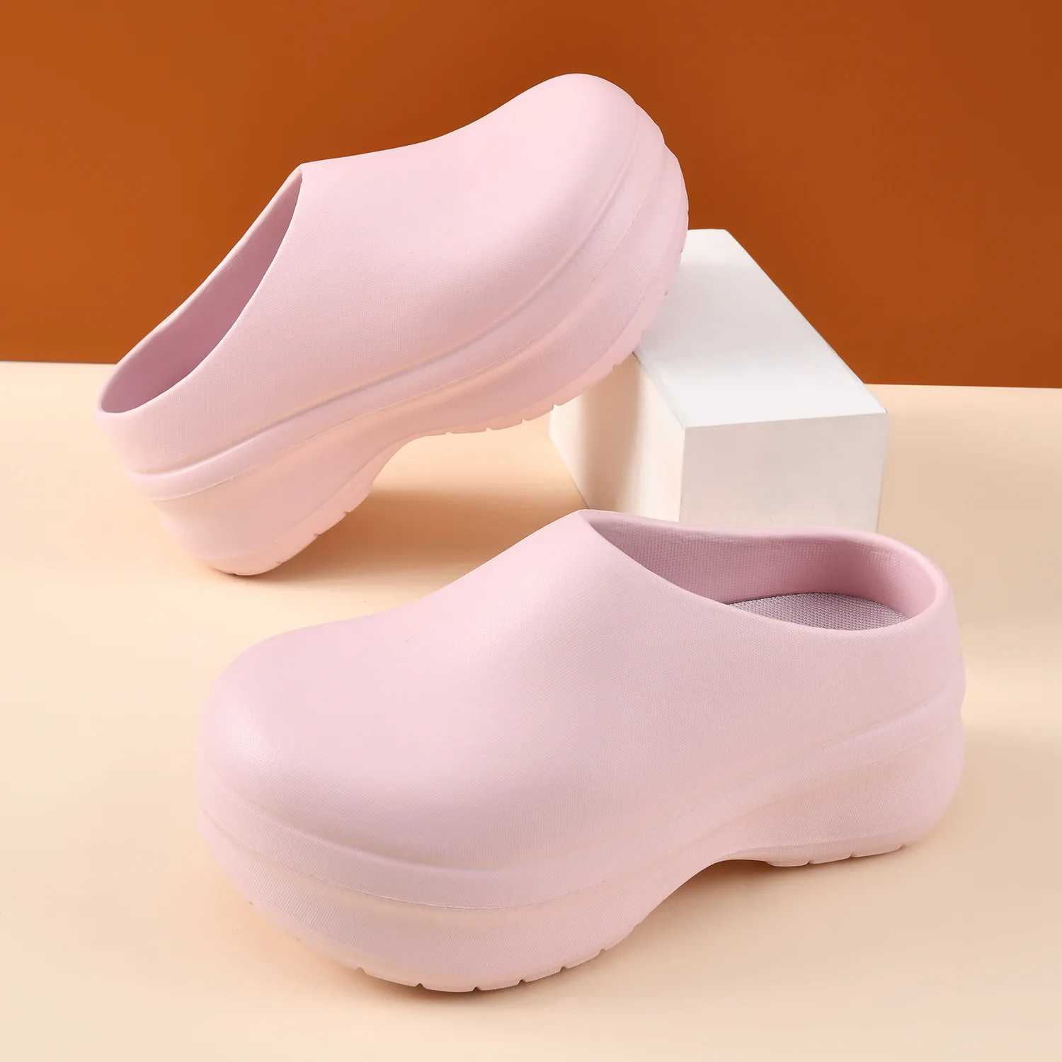 Women's Men's EVA Anti-Slip Operating Room Slippers Soft Platform Surgical Sandal Shoes for Medical Professionals Doctors