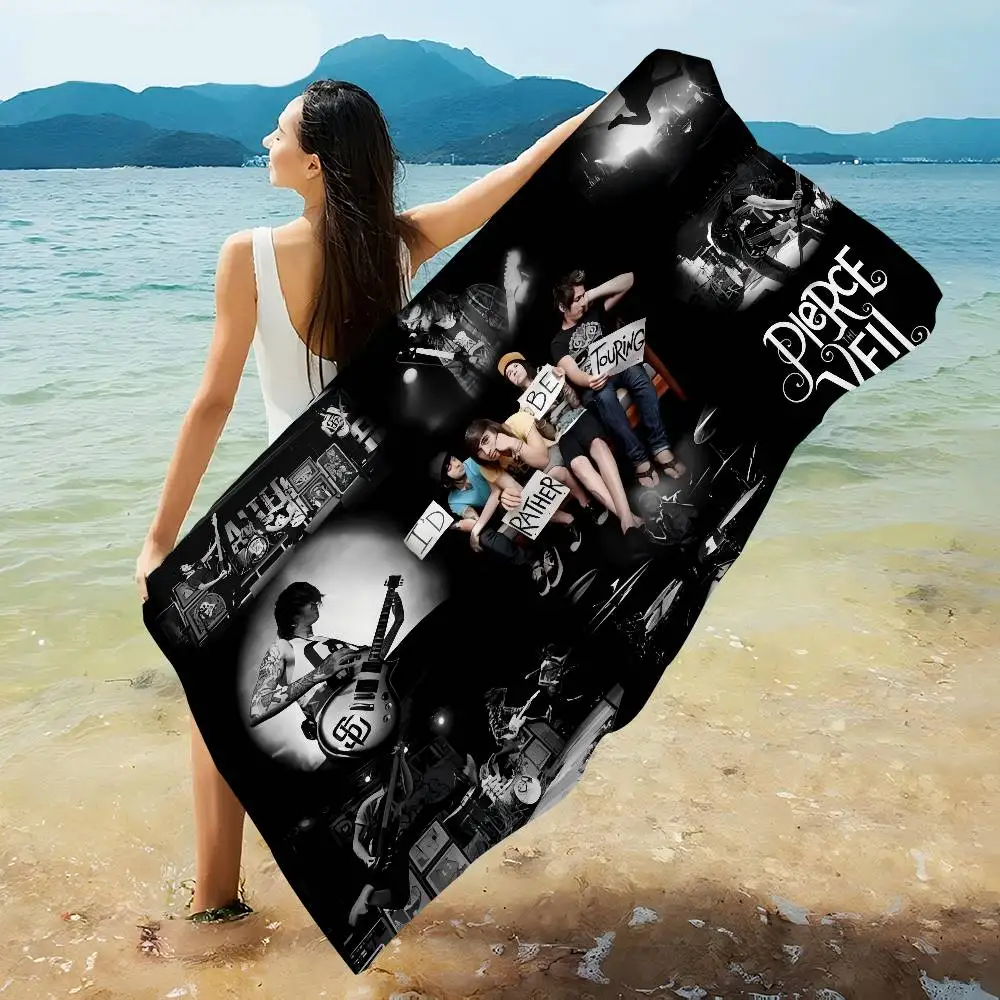 P-Pierce T-The V-Veil Band Microfiber Blanket Quick Drying Beach Towels Oversized Printing Super Absorbent Pool Towel Blanket