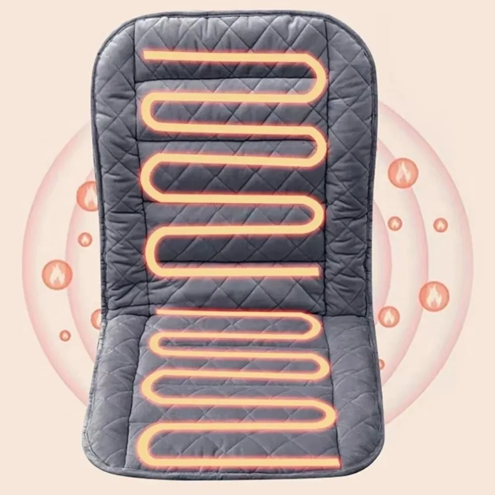 Winter Electric Heating Cushion Comfortable Removable Office Chair Cushion 3 Speed Temperature Warm Back Heated Seat Seat Mat