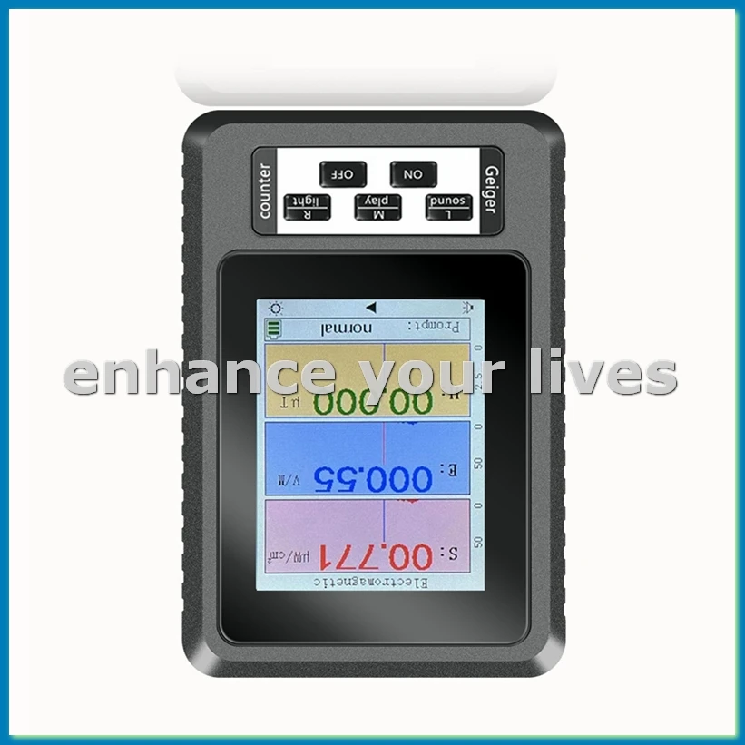 XR2 BR-9A Handheld Electromagnetic Radiation Detector High Precision Electromagnetic Radiation EMF Meter Tester Black-A79U