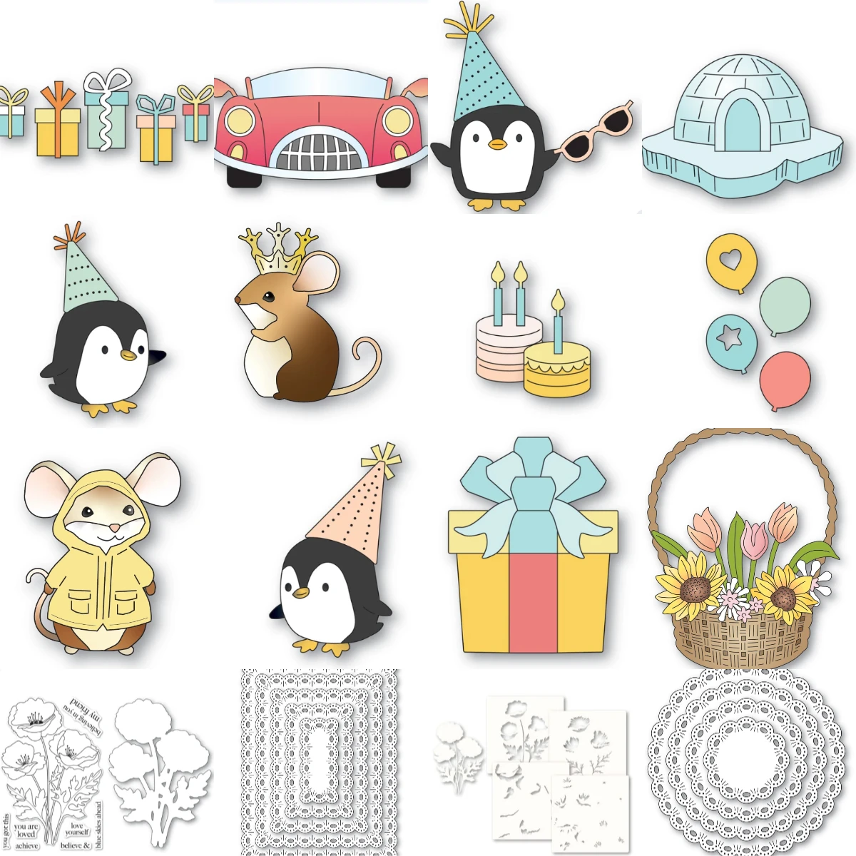 

Penguins Hold Sunglasses 2025 New Metal Cutting Dies For DIY Scrapbooking Crafts Maker Photo Album Template Handmade Decoration