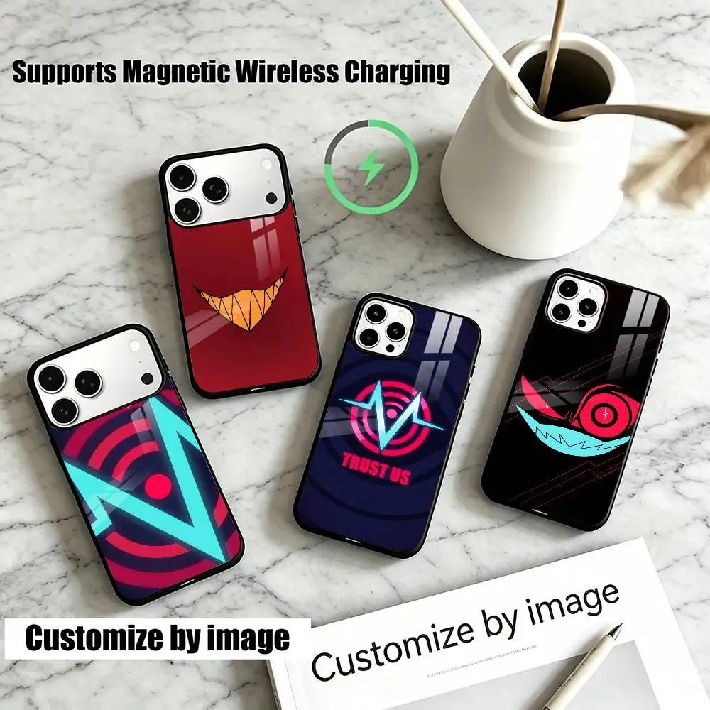 

Alastor H-Hazbin H-Hotel Vox Phone Case For iPhone17,16,15,14,13,12,11 Plus,Pro Supports Magnetic Wireless Charging