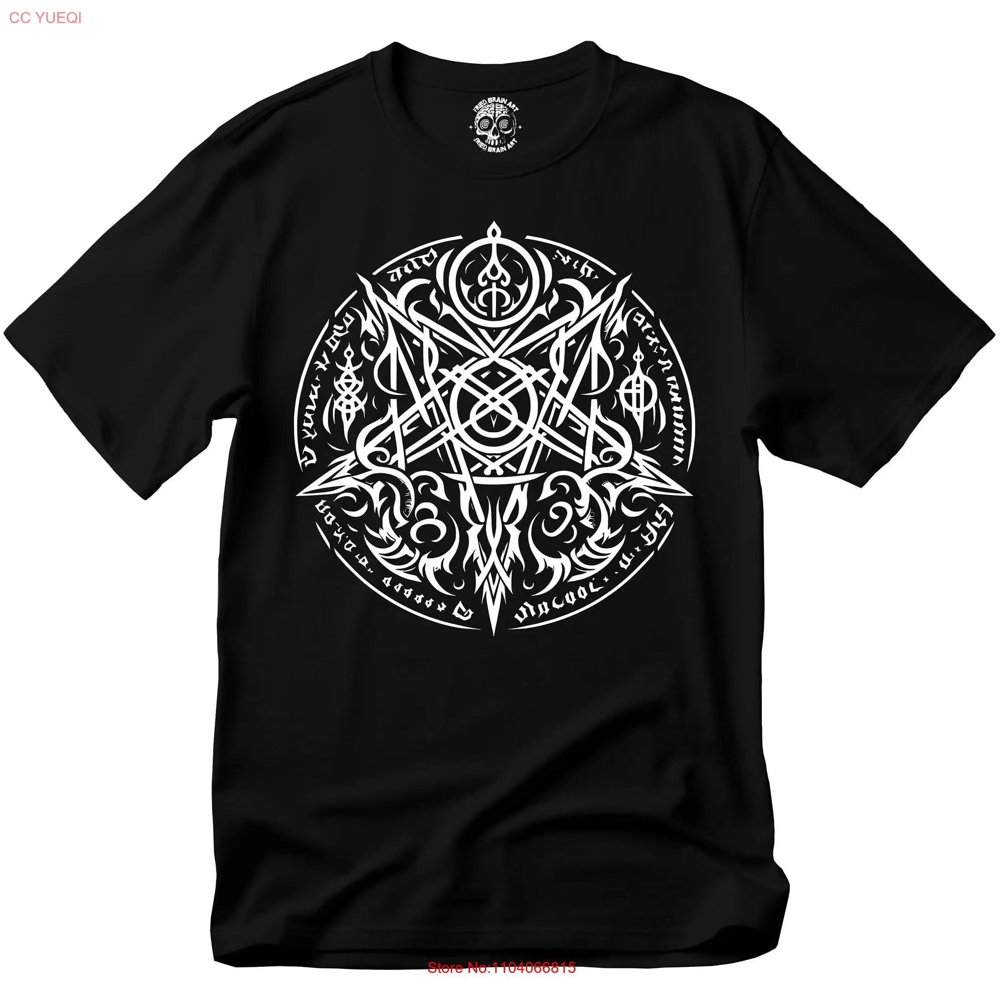 Pentagram T Shirt Satanic Gothic Inverted Star Dark Art long or short sleeves