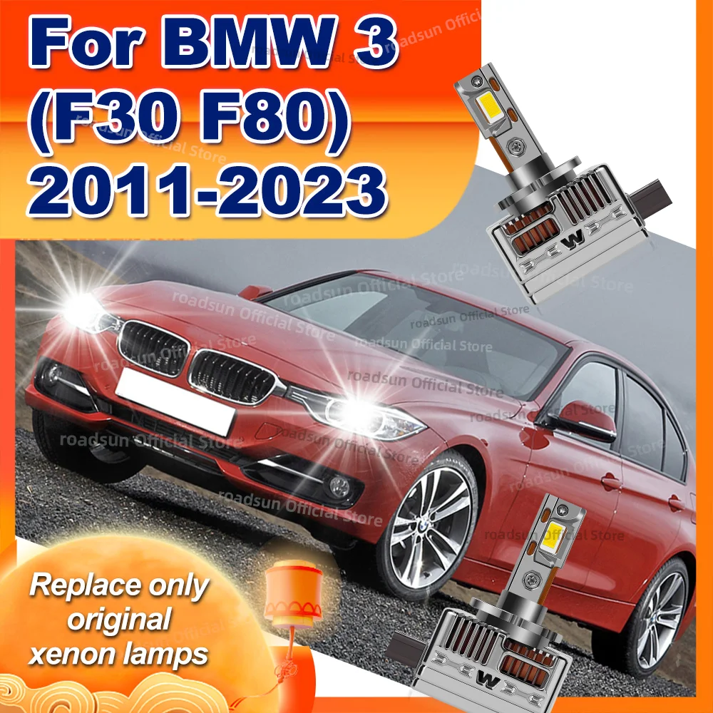 

LED CANBUS Headlight ReplaceXenon Lights 6000K Lamps For BMW 3 F30 F80 2011-2023 2012 2013 2014 2015 2016 2017