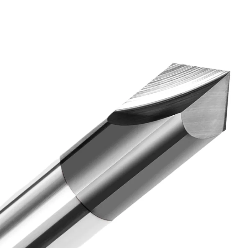 YS 1 Uds HRC60tres ranuras aleación dura 60/90/120 grados fresa de biselado para herramientas de mecanizado CNC de acero/aluminio