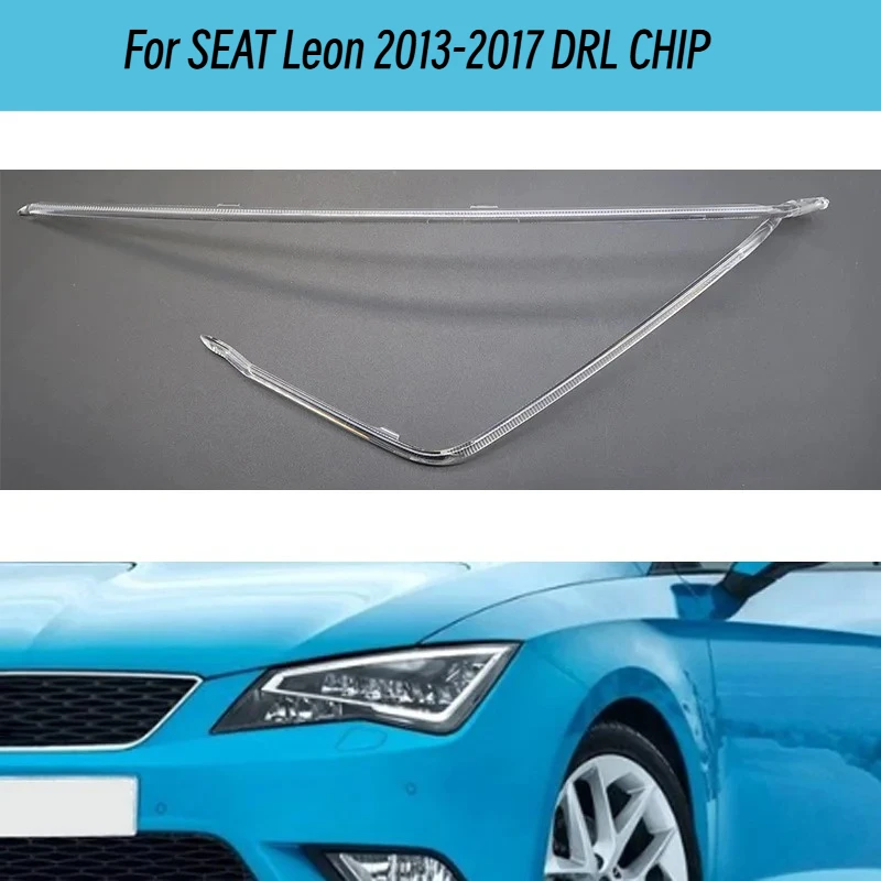

Белый свет дневного света направляющая полоса света для SEAT Leon LED 2013-2017 автомобильные фары DRL Angel Eye Conduit Strip