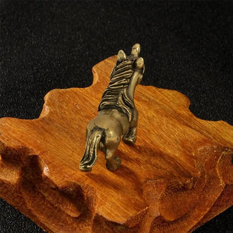 62KD Sturdy Bronze Horse Figure Elegant Home Decoration Gift for Friend