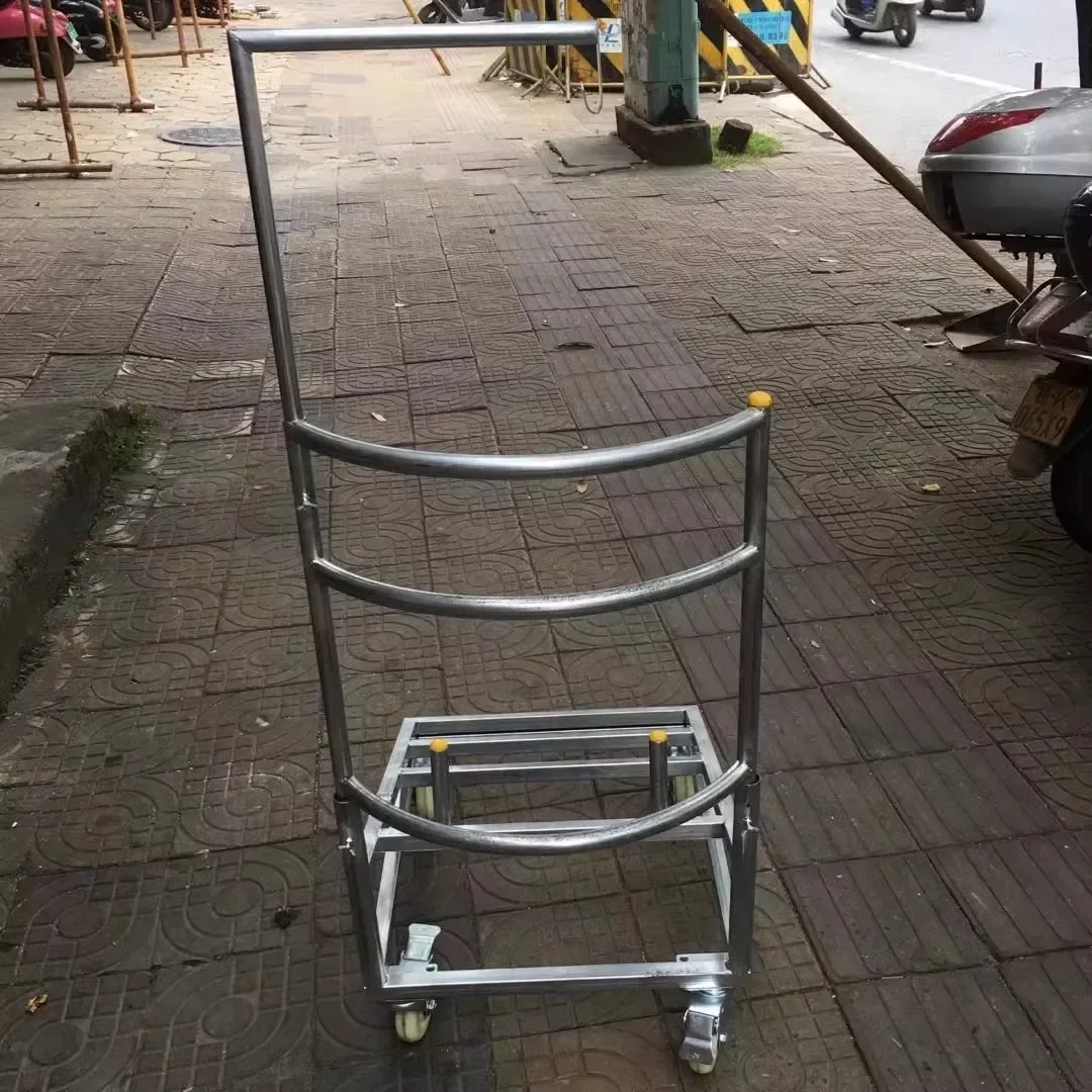 Heavy Duty Drum And Gong Stands Portable Rolling Drum Carts With Wheels For Lion Dance Performance