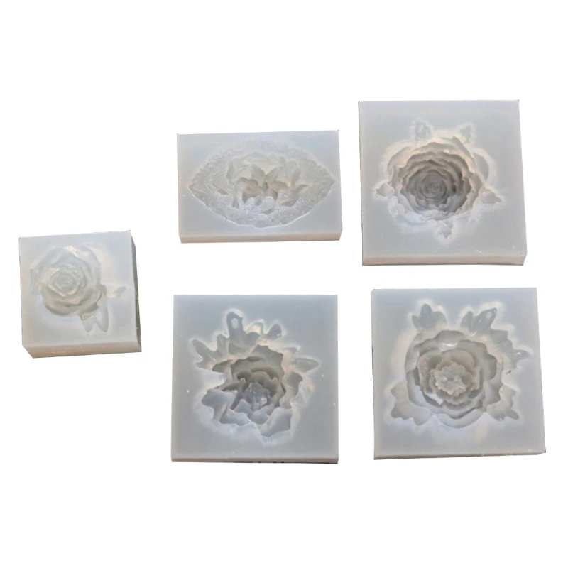 Soap Molds Mould Epoxy Resin Moulds Crafts Moulds Flower Shaped Silicone Material Gift for DIY Hand-Making Lover