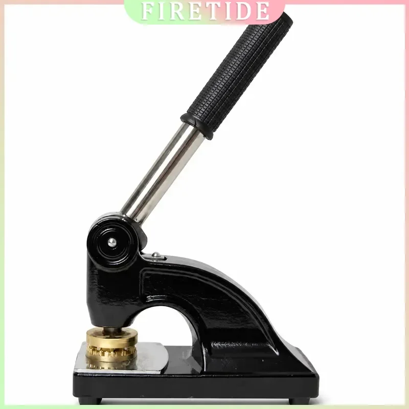 Heavy Duty Manual Steel Stamp Press, Cast Iron Embossing Machine for Marking Paper, Leather, Metal Tags