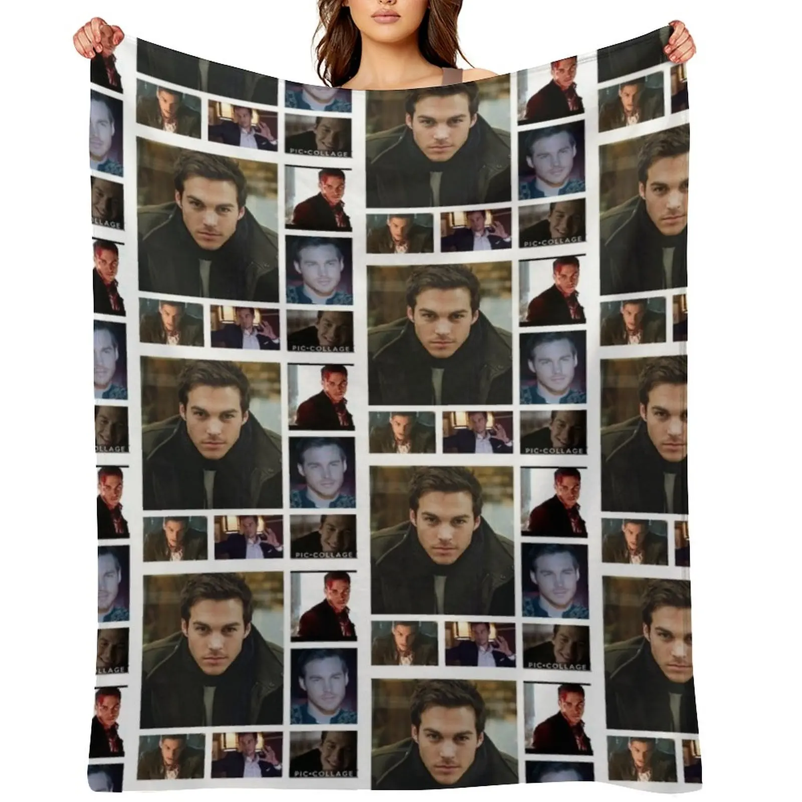 

Kai Parker Edit Throw Blanket Multi-Purpose christmas decoration Large Furrys Blankets