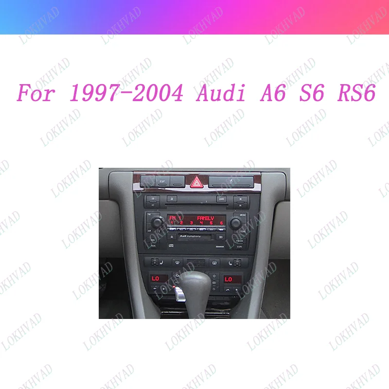 아우디 A6(4B) 올로드 1998-2006 자동차 스테레오 설치용 9인치 카 라디오 헤드 유닛 페시아, 대시 패널 프레임 키트 베젤 페이스 플레이트
