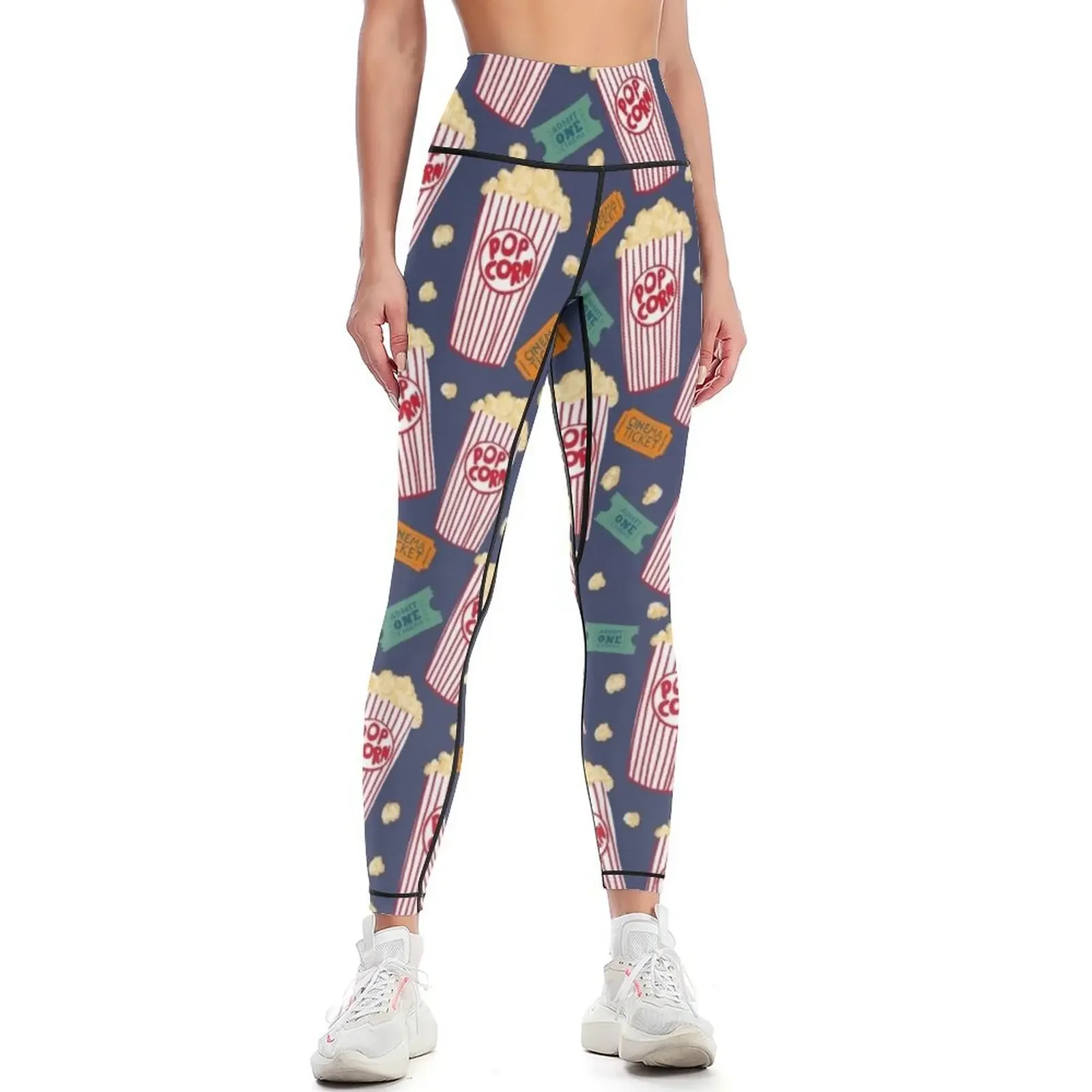 

Movie night! Grab the popcorn! Leggings Women's sports pants Fitness clothing Fitness woman sport pants Womens Leggings