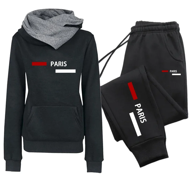 Women's Tracksuit Fashion Casual Hoodie Sweatshirts Sweatpants Outdoors Sports Jogging Clothing Autumn Winter Quality Sportswear