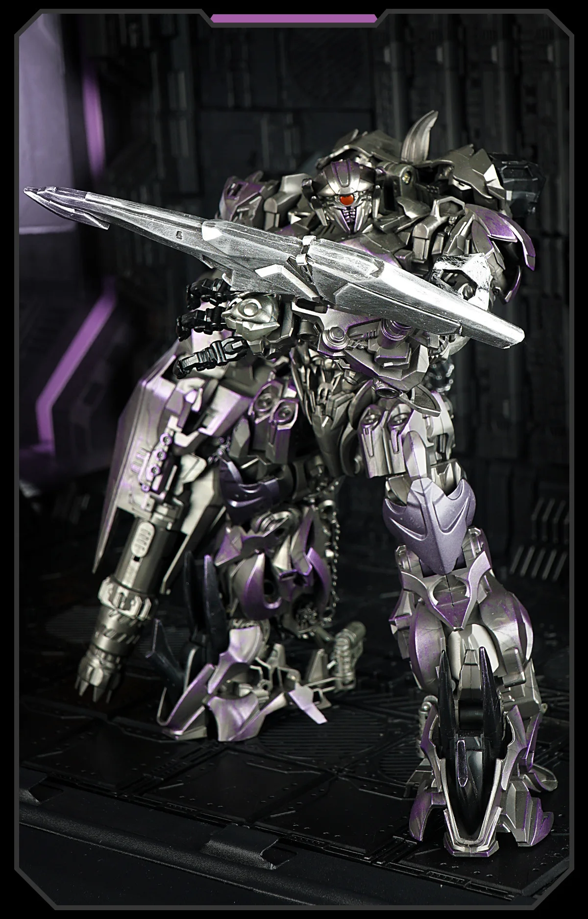 LED Transformation Shockwave Shockblast Cybertron Decepticons G1 Anime Film Modell Verformbare Action Figur Roboter Modus Spielzeug Geschenk – Detail 9