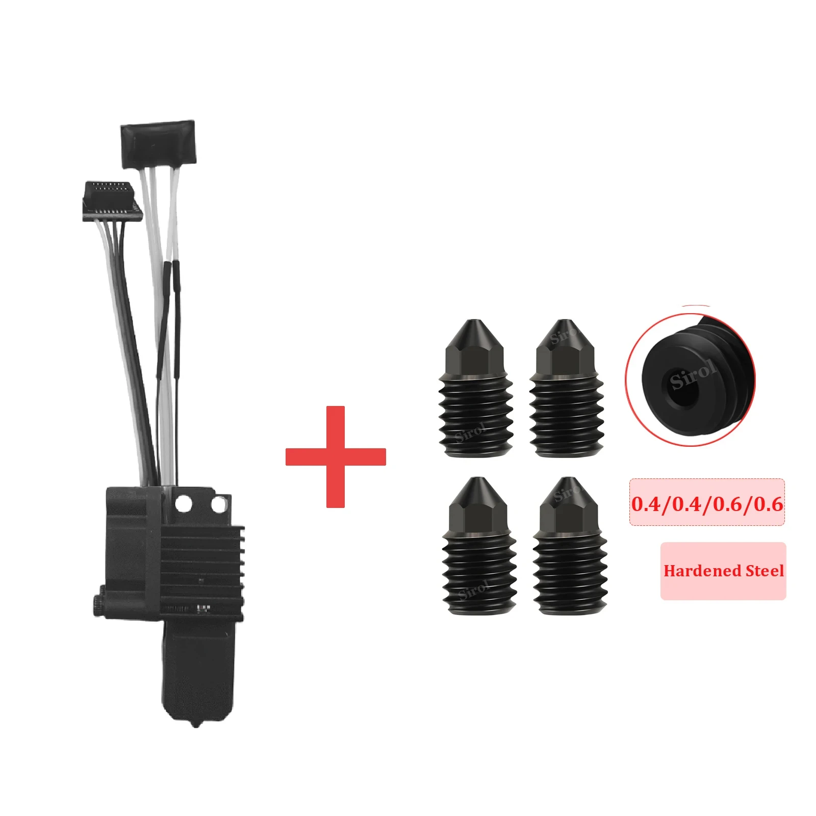 Komplette Hotend-Baugruppe Hotend für Bambu Lab X1 X1C P1P P1S mit Lüfter Upgrade 2.0 mit Düse Complete Bamboo Lab X1 Carbon