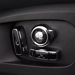 For Land Rover Defender 110 2020-2026 ABS Interior seat adjustment button pasted with seat adjustment button cover sequin