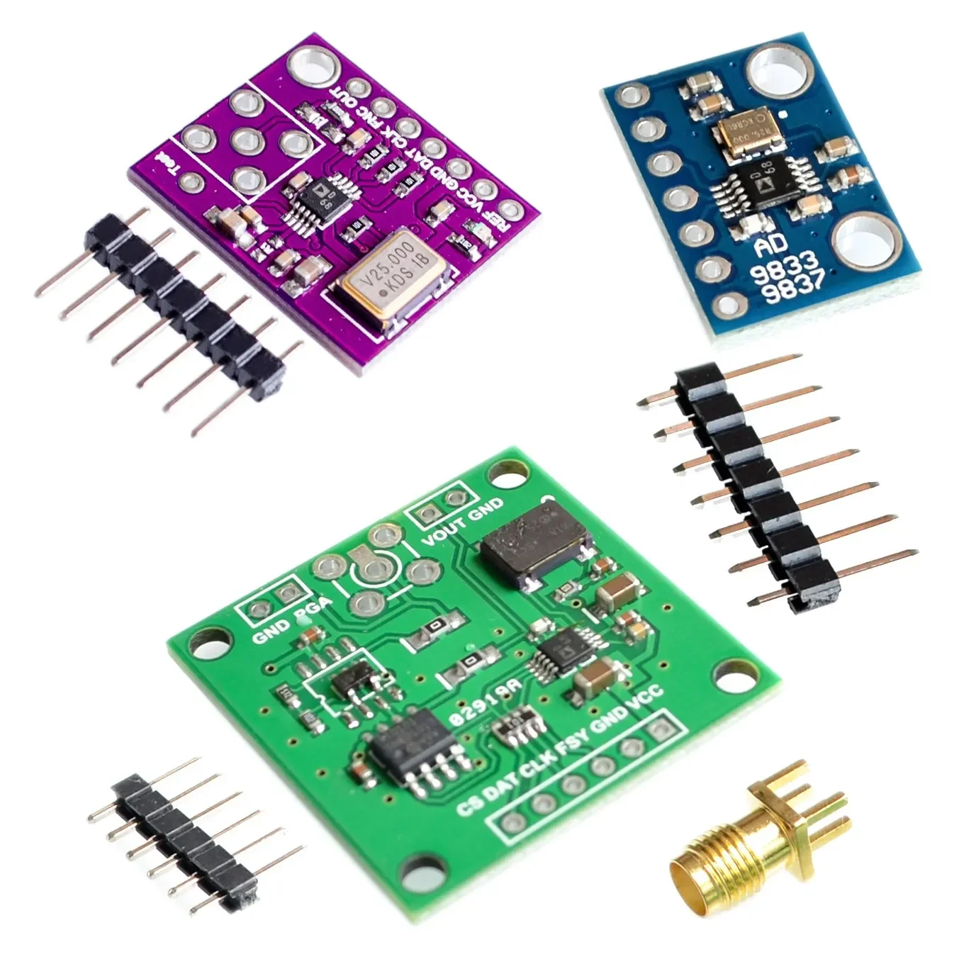 Módulo de interfaz serie de microprocesadores programables AD9833 AD9833BRMZ Módulo generador de señal DDS cuadrado sinusoidal