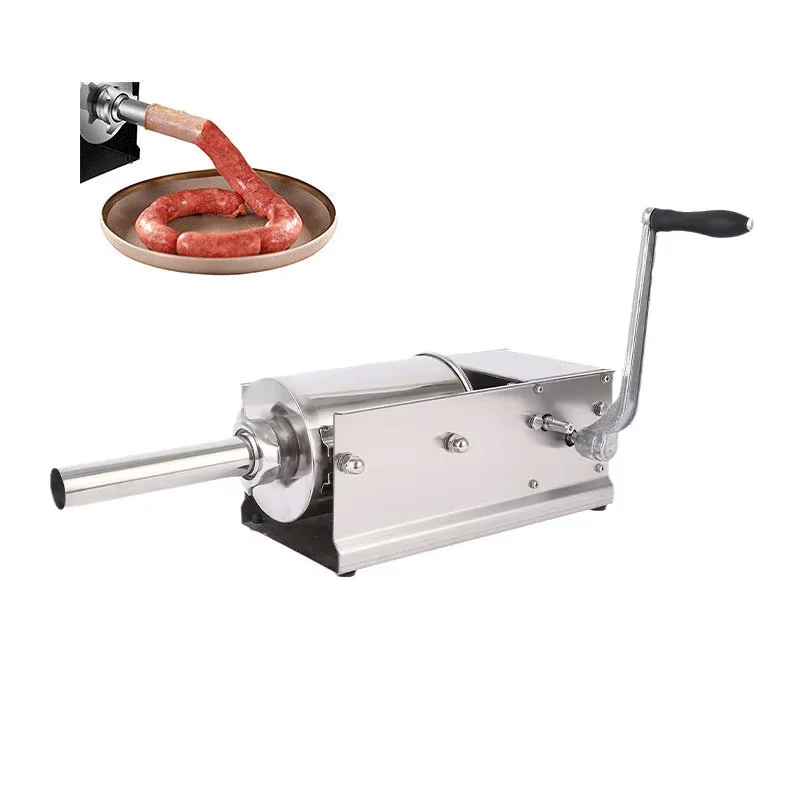 High Efficiency Manual Horizontal Stainless Steel Sausage Stuffer