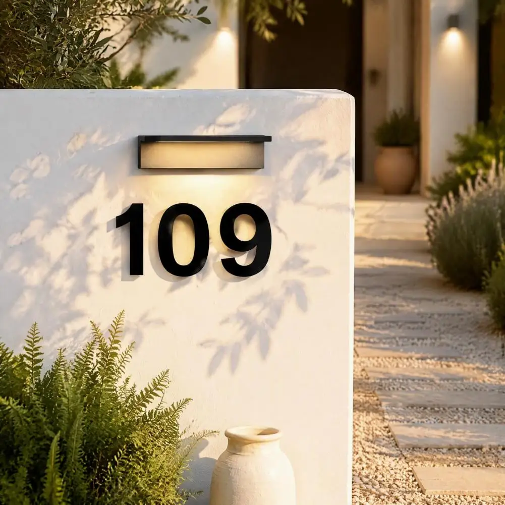 3D House Number for Outside, Modern 0-9 Floating Address Numbers, Weather-proof Number Sign for Door, Mailbox, Wall