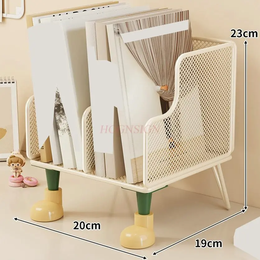 1pcs Layered bookshelf on desk, office desktop storage rack, simple children's small storage rack, student storage