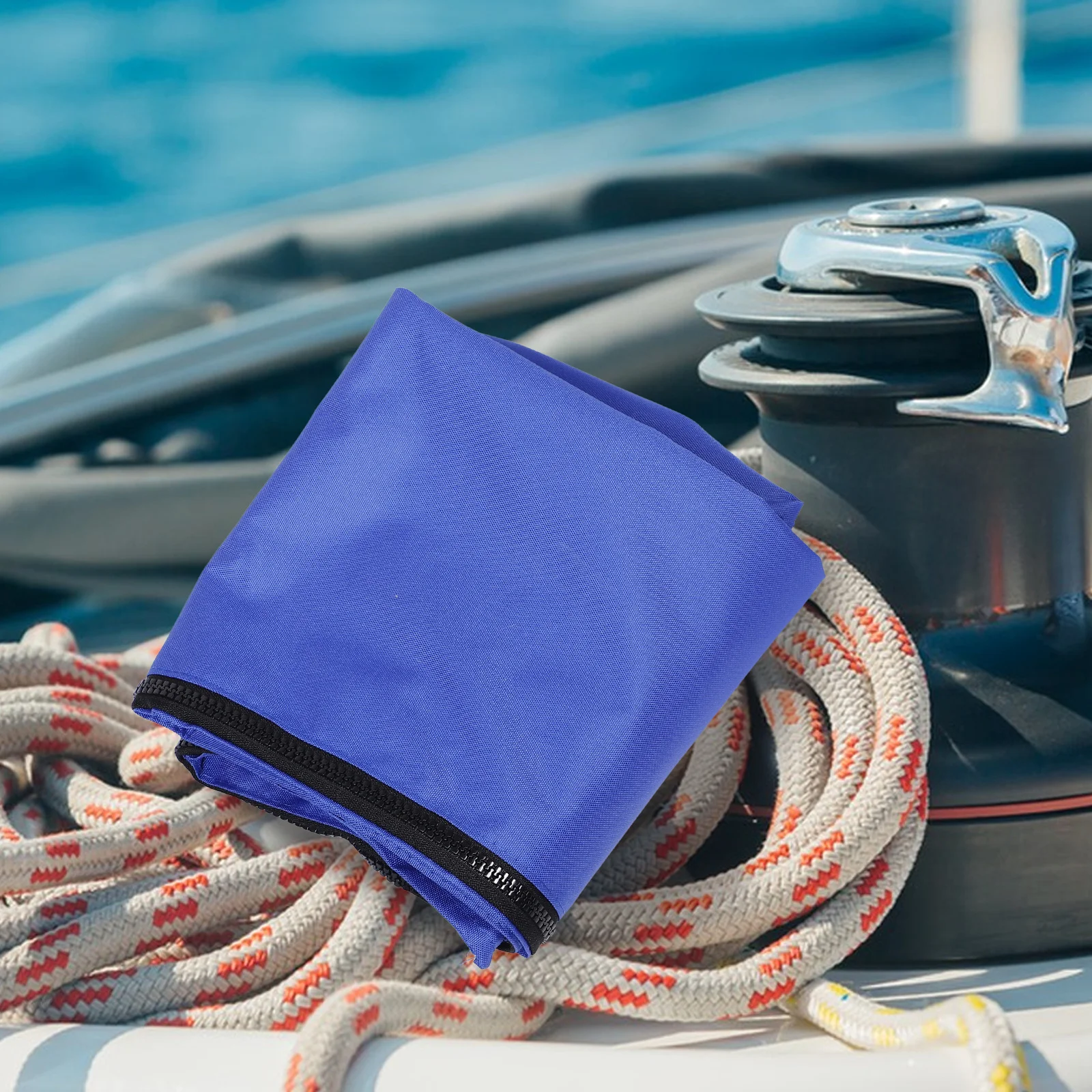 ビミニトップカバー-600d-オックスフォード防水キャノピー釣り用ブルー日焼け防止ガードカバー耐久性のあるポンツーンカバーボートシート