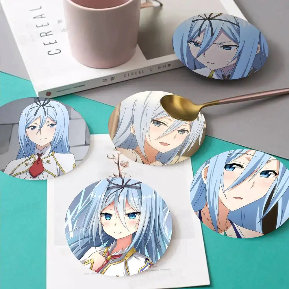 1pc Krulcifer Einfolk Anime Characters Wooden Coaster Colour Printing Cup Mat Home Desk Decoration Gifts