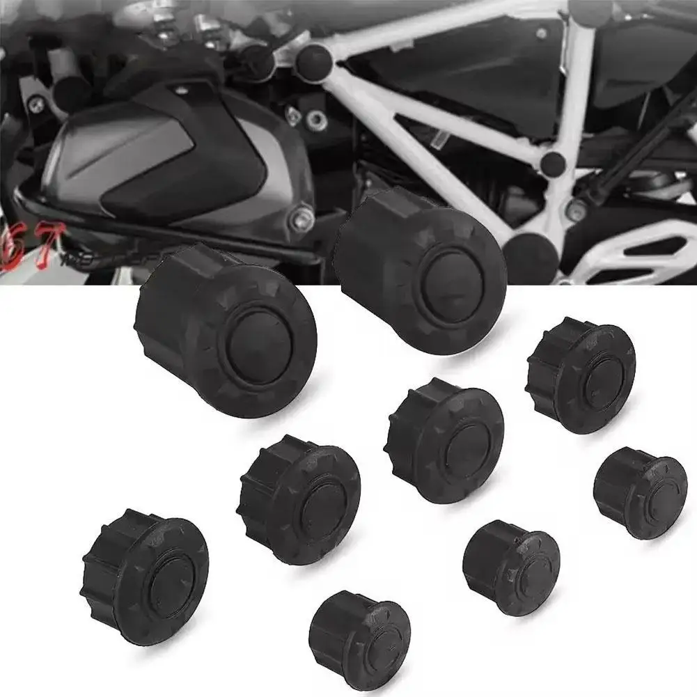 9PCS Motorcycle Frame Hole Cover Caps Plug For BMW R1200GS LC R 1200 GS LC R1250GS R 1250 GS Adventure GSA 2014-2023 2021 2022