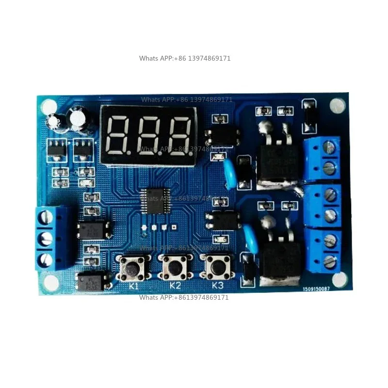 Two-Way MOS Tube Module Solenoid Valve Water Pump Switch Cycle Delay Timing Custom Circuit Board
